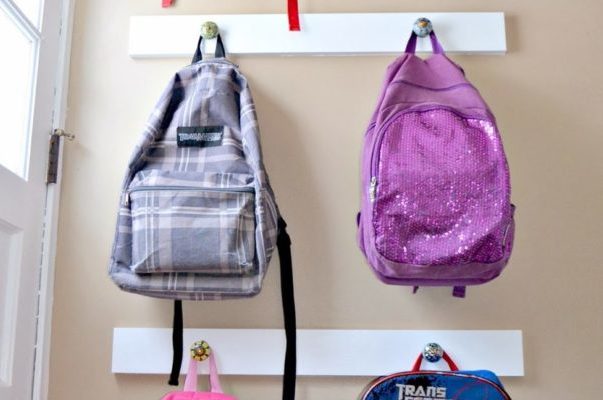 school bag storage ideas
