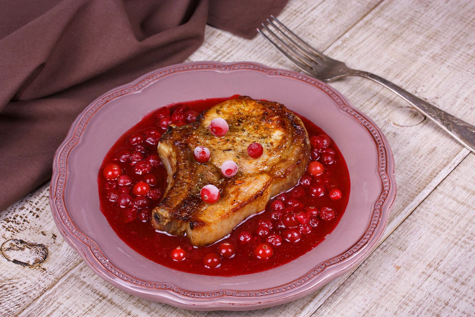 Apple and Cranberry Pork Chops | Stay at Home Mum