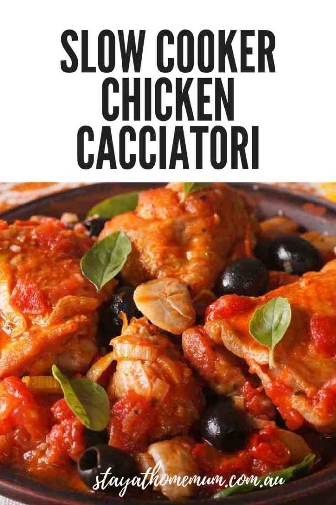 slow cooker chicken cacciatore | Stay at Home Mum