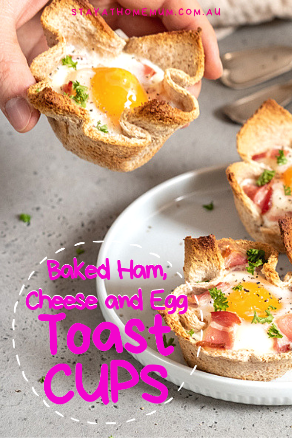 Baked Ham, Cheese and Egg Toast Cups