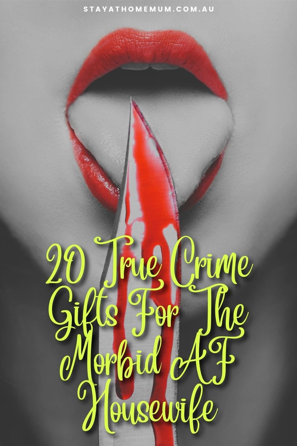 20 True Crime Gifts For The Morbid AF Housewife Pinnable