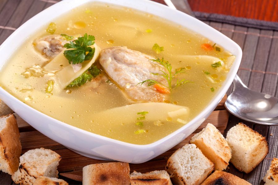 Get Well Soon Chicken Broth | Stay At Home Mum