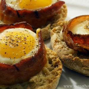 Bacon Egg Toasted Muffins