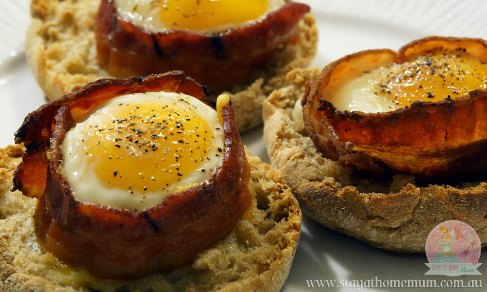 Bacon Egg Toasted Muffins