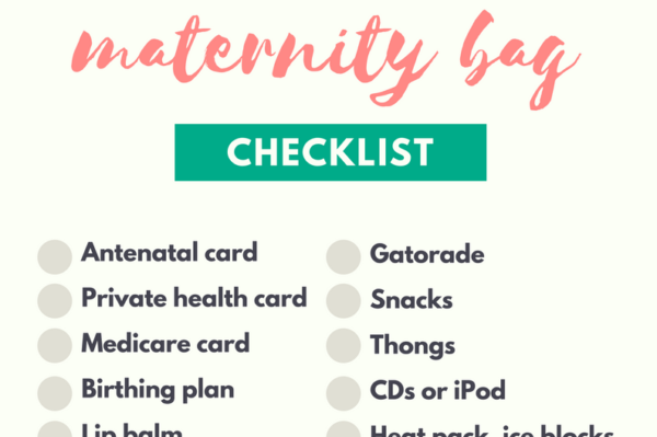 Maternity Bag Checklist