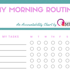 FREE Printable: Morning Routine Chart