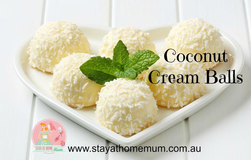 Coconut Cream Balls Stay at Home Mum