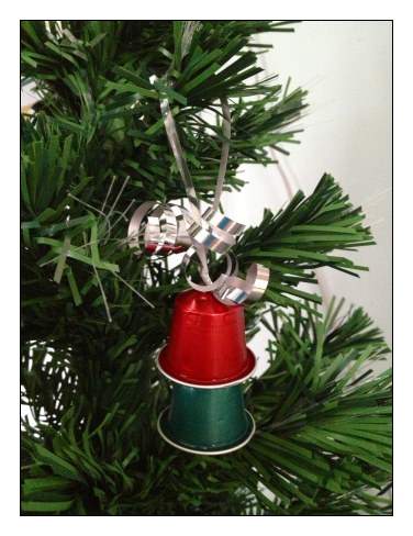 Christmas Ornaments from Used Nespresso Pods  Stay at 