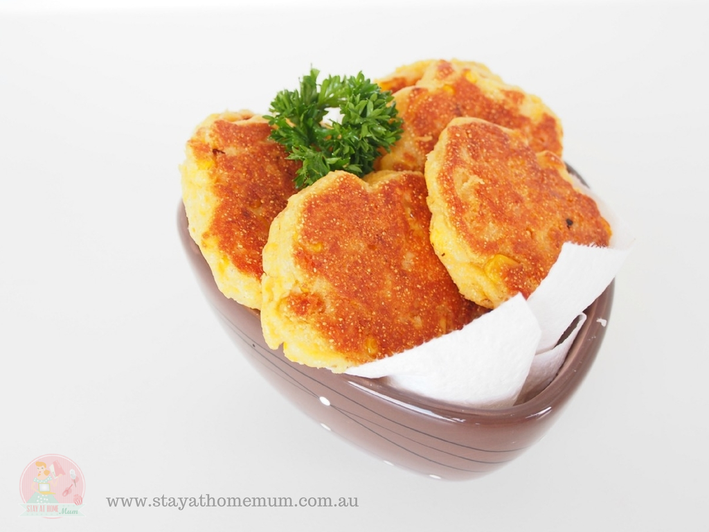 Spicy Corn Fritters | Stay at Home Mum