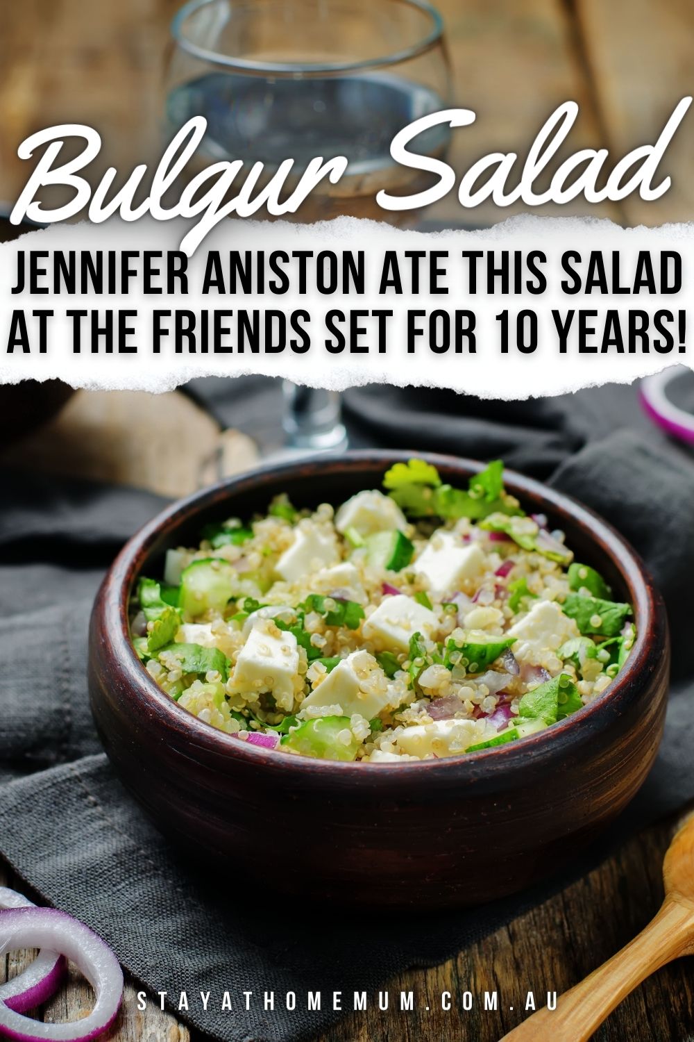Bulgur Salad – Jennifer Aniston Ate This Salad At The FRIENDS Set For 10 Years! Pinnable
