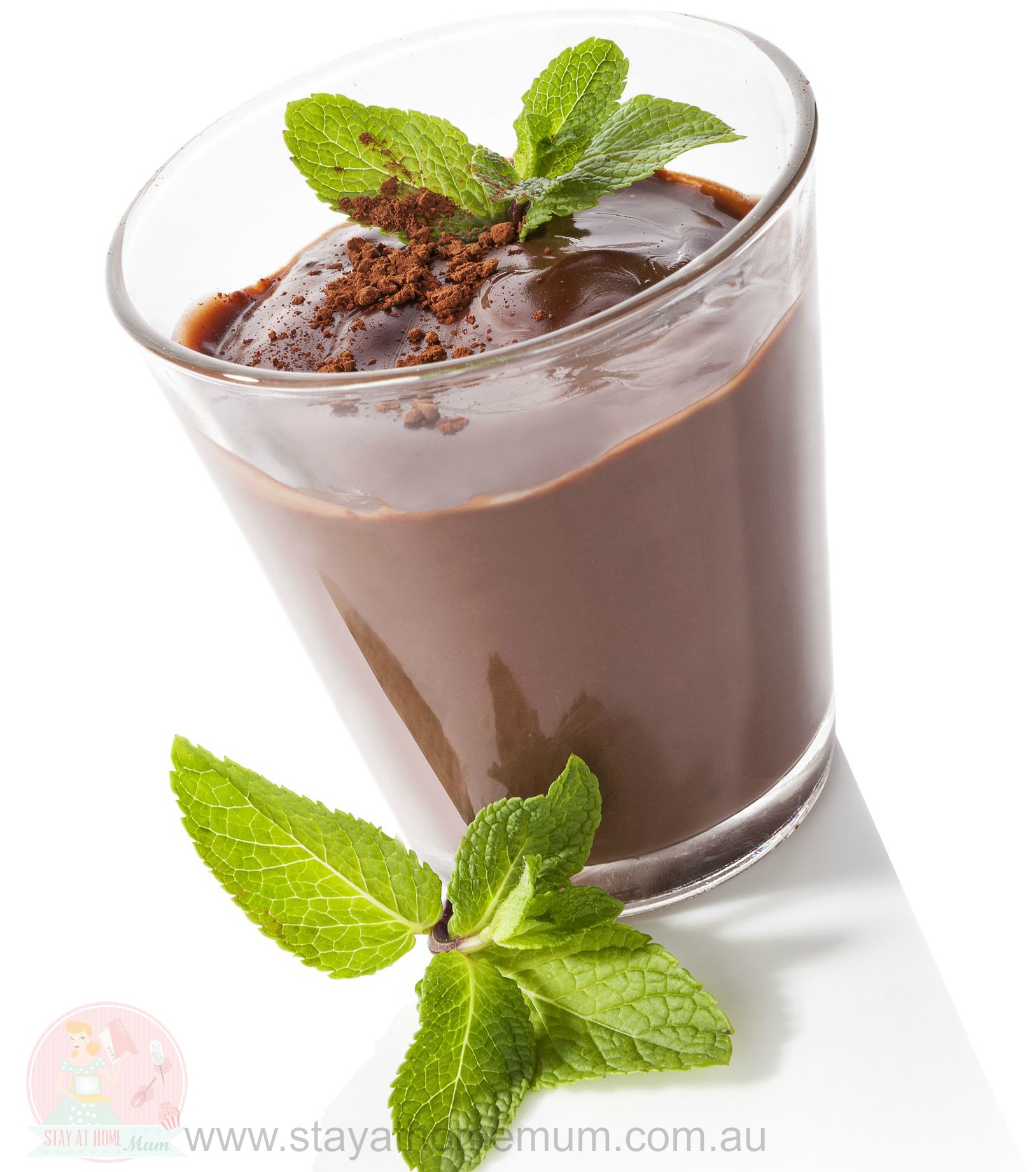 Healthy Chocolate Mint Pudding