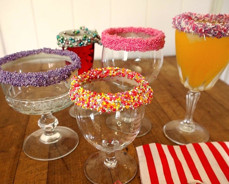 Sprinkle Frosted Glasses