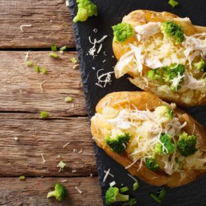 How to Make Baked Potatoes Into a Meal