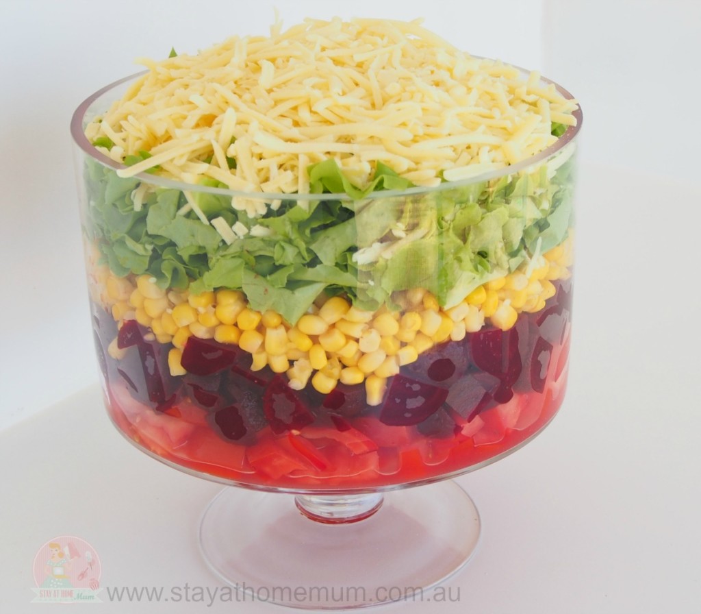 Layered Garden Salad | Stay at Home Mum
