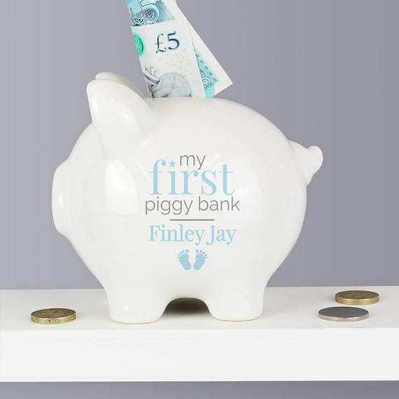 personalised baby money box
