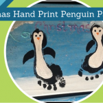 Christmas Hand Print Penguin Painting | Stay at Home Mum