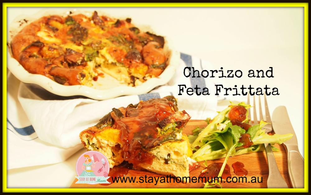 Chorizo and Feta Frittata