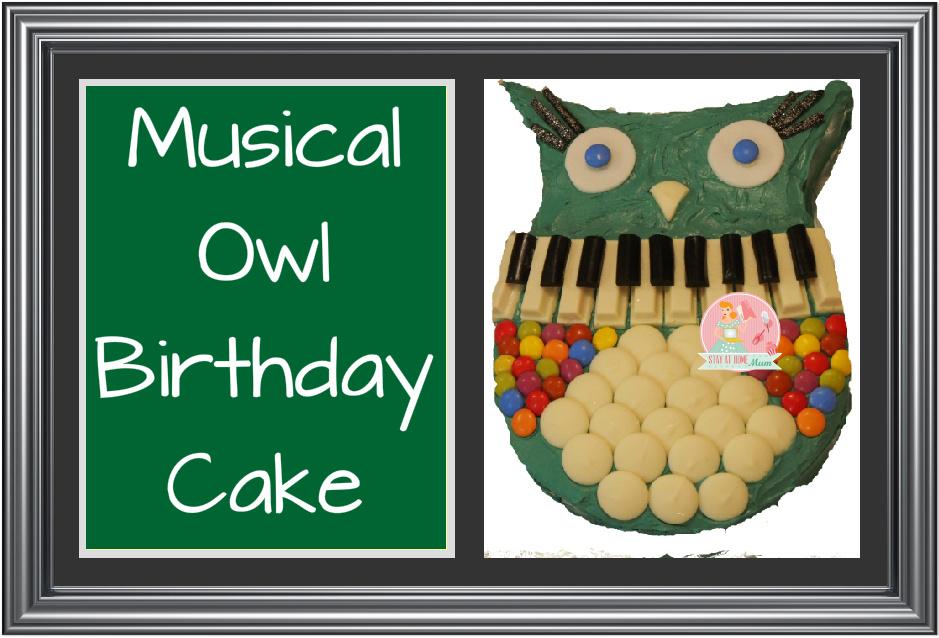 Musical Owl Birthday Cake