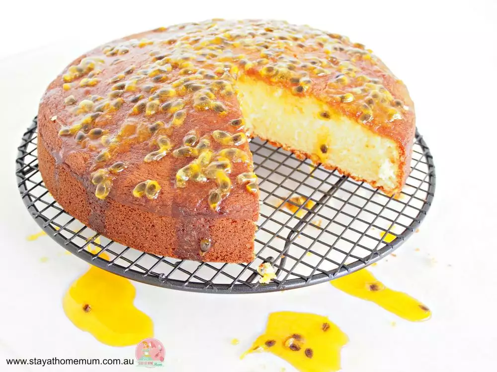 Sour Cream Passionfruit Cake