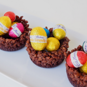 Easter Chocolate Crackle Nests