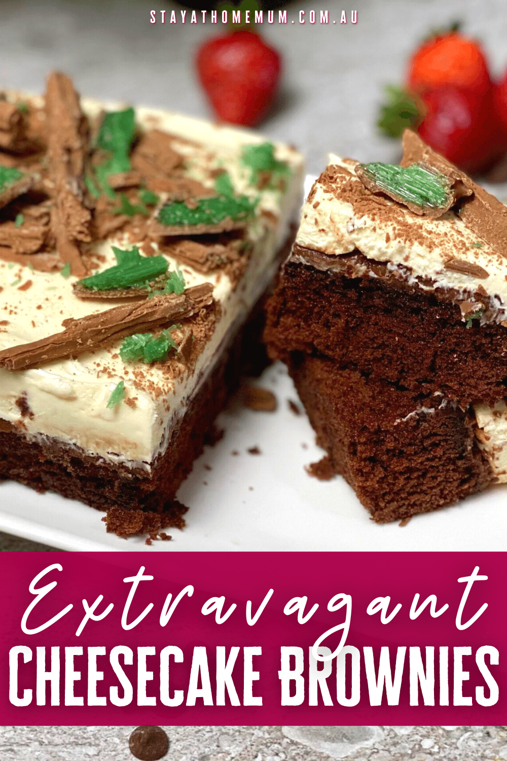 Extravagant Cheesecake Brownies | Stay At Home Mum