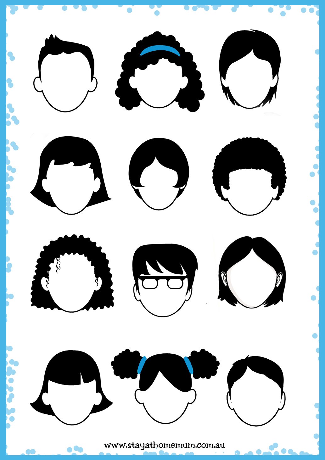 Free Printable Face Template - High Resolution Printable Inside Blank Face Template Preschool