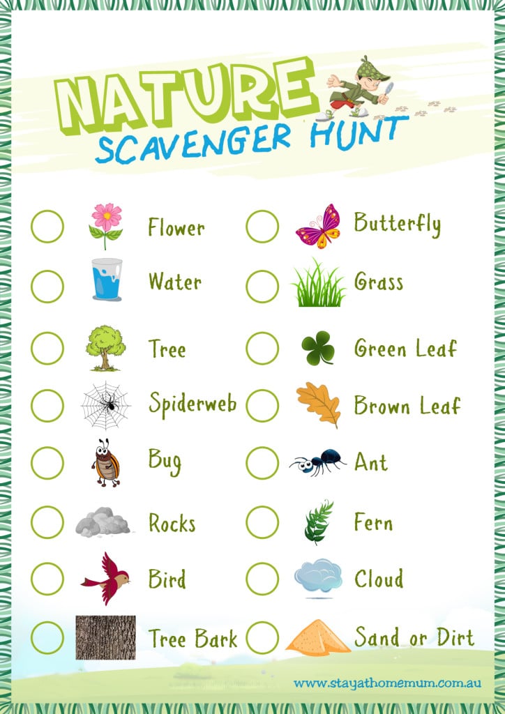 Fun printable for children to learn about animals and nature