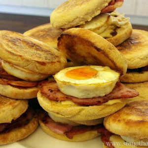 Bulk Bacon and Egg Muffins