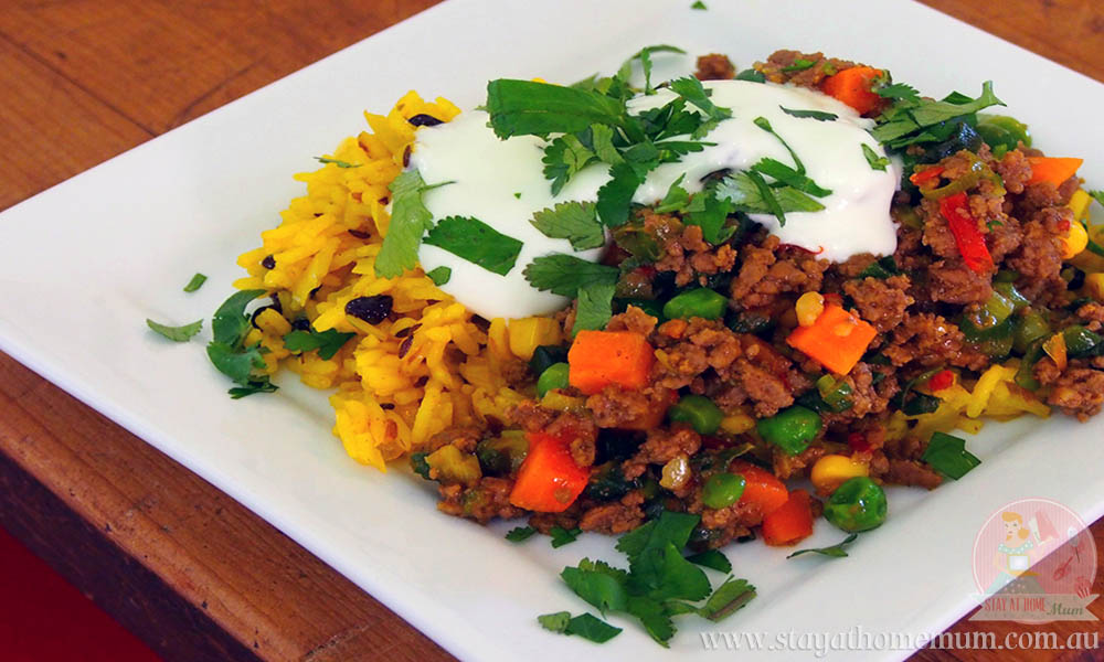 Indian Rice Pilaf with Spiced Beef Stay at Home Mum