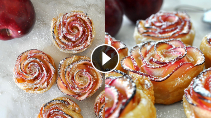 Rose Shaped Apple Baked Dessert