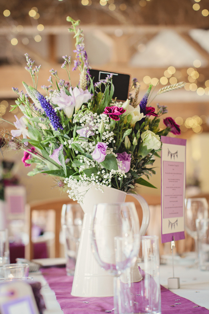16 purple wedding decorations purple flowers runner curradine barns | Stay at Home Mum.com.au