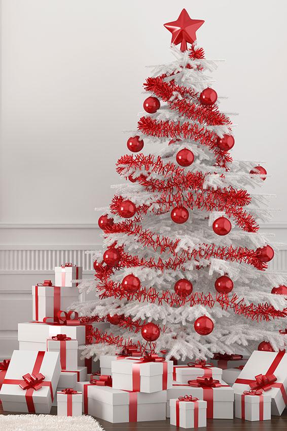 Red and White Christmas Trees | Stay At Home Mum