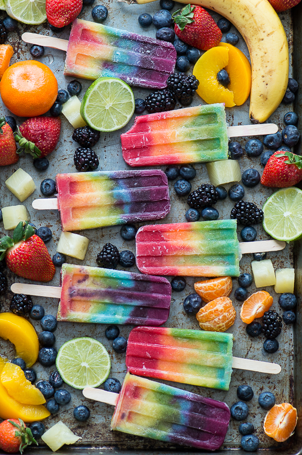 Rainbow Popsicles | Stay At Home Mum