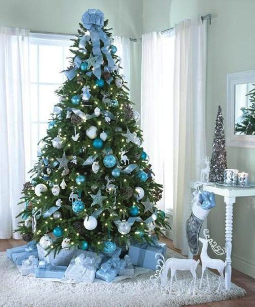 Blue and Silver Christmas Trees | Stay At Home Mum