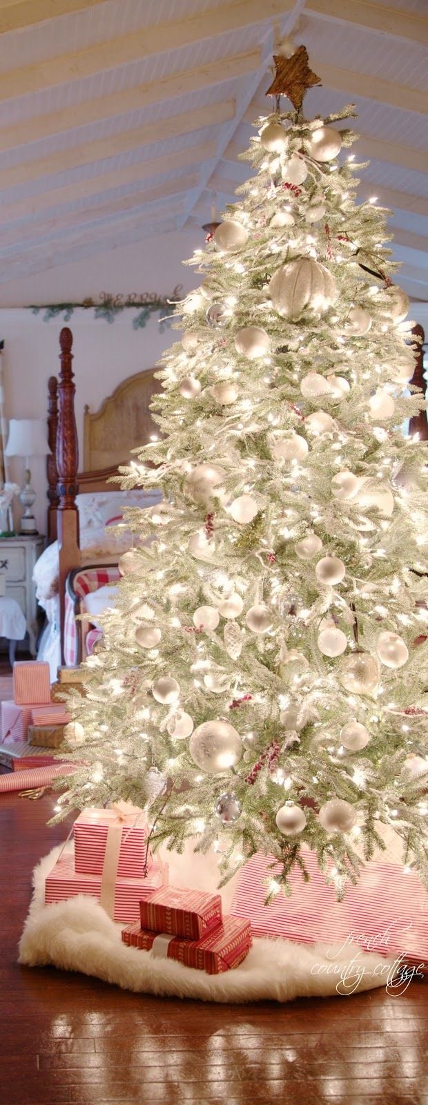 White and Silver Christmas Trees | Stay At Home Mum