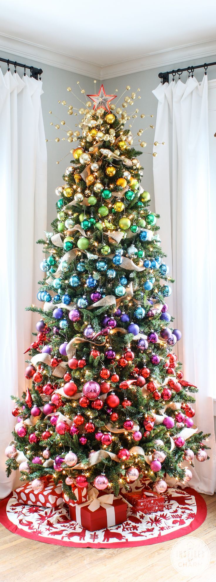 Colourful Christmas Trees | Stay At Home Mum
