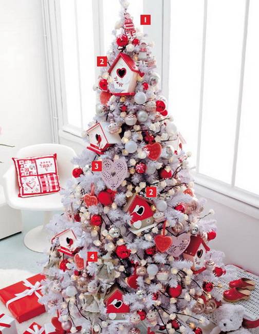 Red and White Christmas Trees | Stay At Home Mum