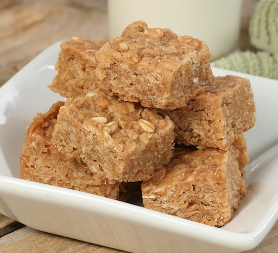 peanut butter oat squares recipe | Stay at Home Mum.com.au