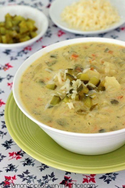 Dill Pickle Potato Soup | Stay at Home Mum.com.au