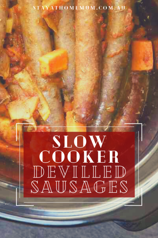 Slow Cooker Devilled Sausages | Stay At Home Mum