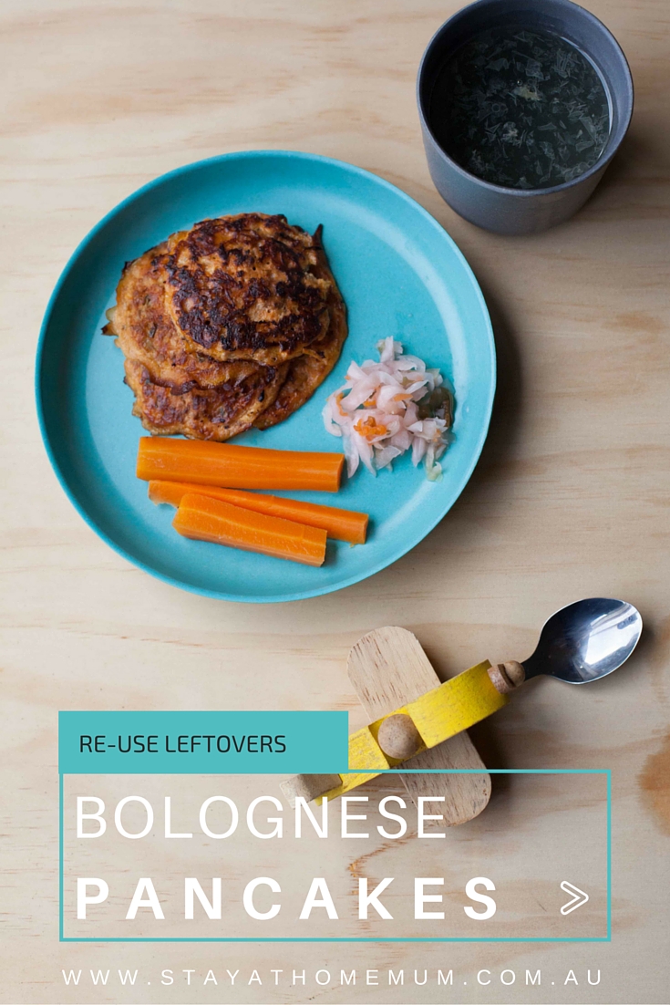Leftovers Bolognese Pancakes