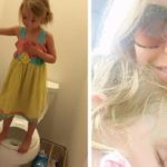 This Girl's Reason for Standing on a Toilet Seat Shocks Mum | Stay at Home Mum