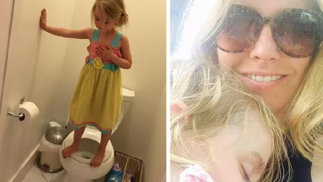 This Girl’s Reason for Standing on a Toilet Seat Shocks Mum