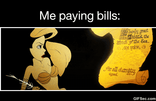 Paying bills relatable gif | Stay at Home Mum.com.au