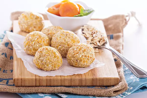 Apricot and Oat Breakfast Bliss Balls