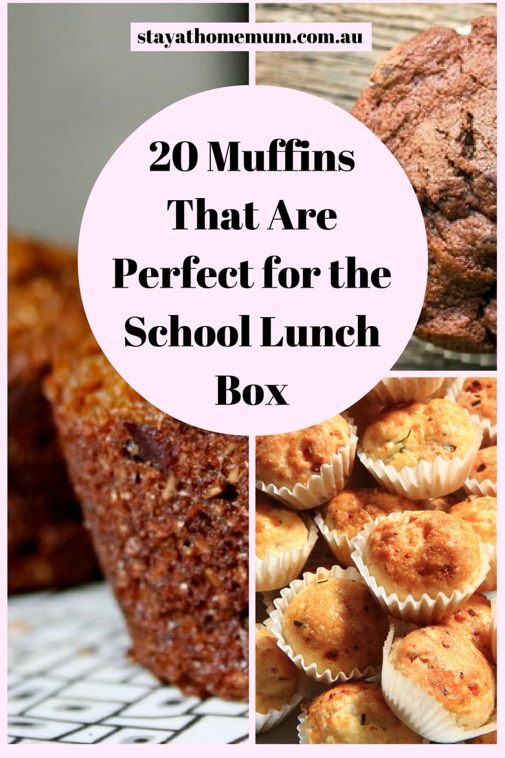 20 Muffins That Are Perfect for the School Lunch Box | Stay At Home Mum
