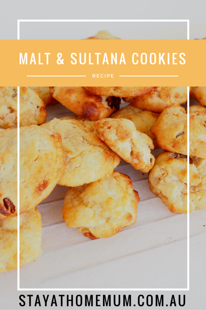Malt Sultana cookies | Stay at Home Mum.com.au