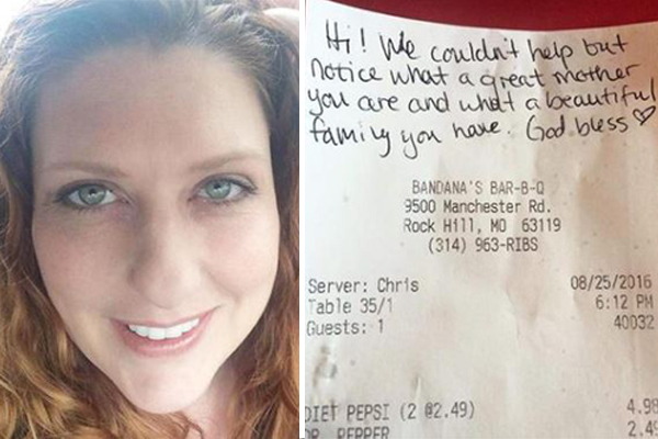 Mum Thanks Stranger Who Paid for Her Bill After Son Had a Meltdown at Restaurant