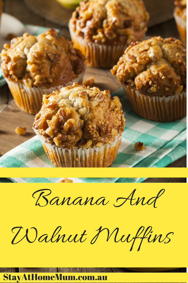 Banana And Walnut Muffins - Stay At Home Mum