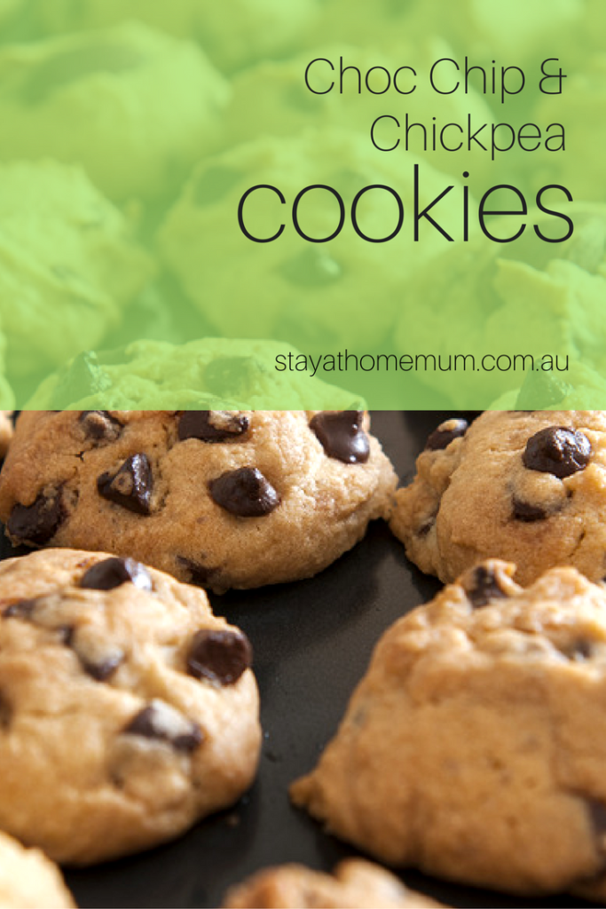 Choc Chip Chickpea Cookies | Stay at Home Mum.com.au